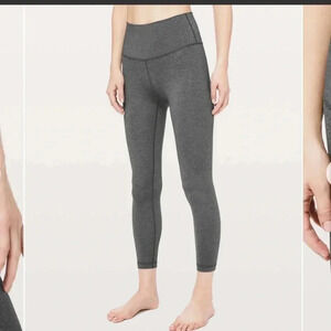 Lululemon Wunder Under High-Rise 7/8 Tight *Luxtreme 25" in Heathered Black